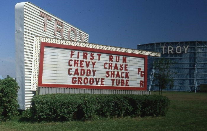 Troy Drive-In Theatre - Troy 2 8-1980 (newer photo)
